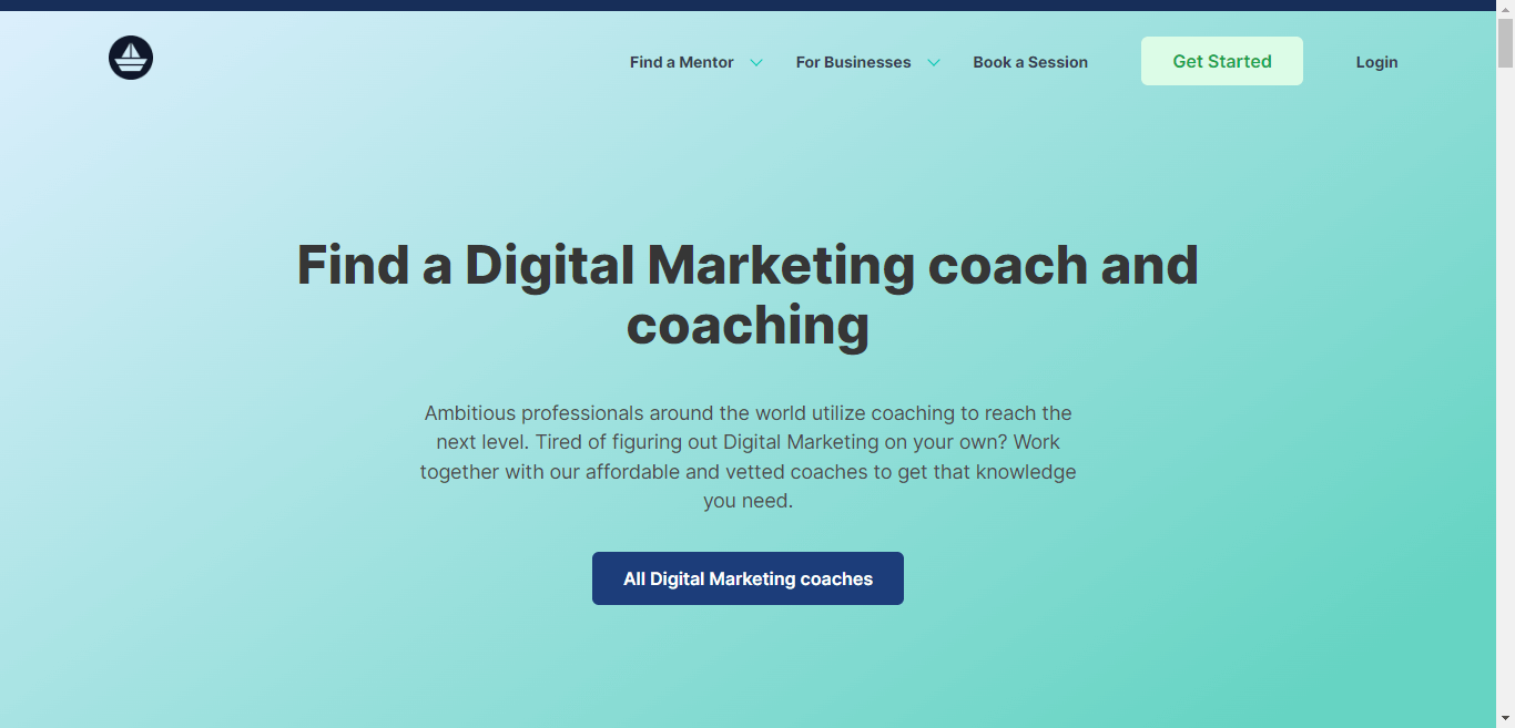 MentorCruise area Find coach and coaching screenshot