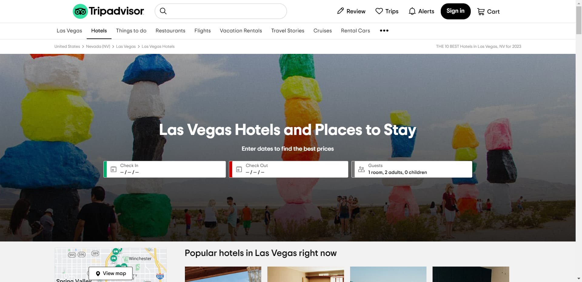Tripadvisor area Best hotels screenshot