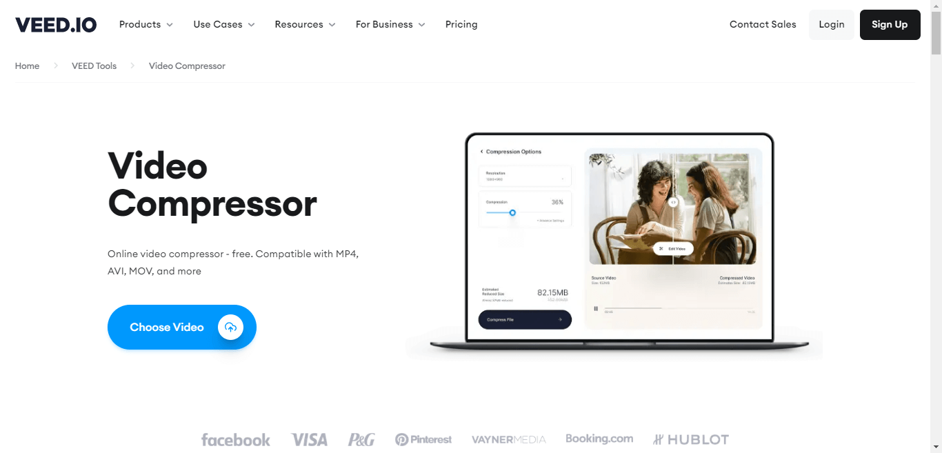 VEED area Tools pages screenshot
